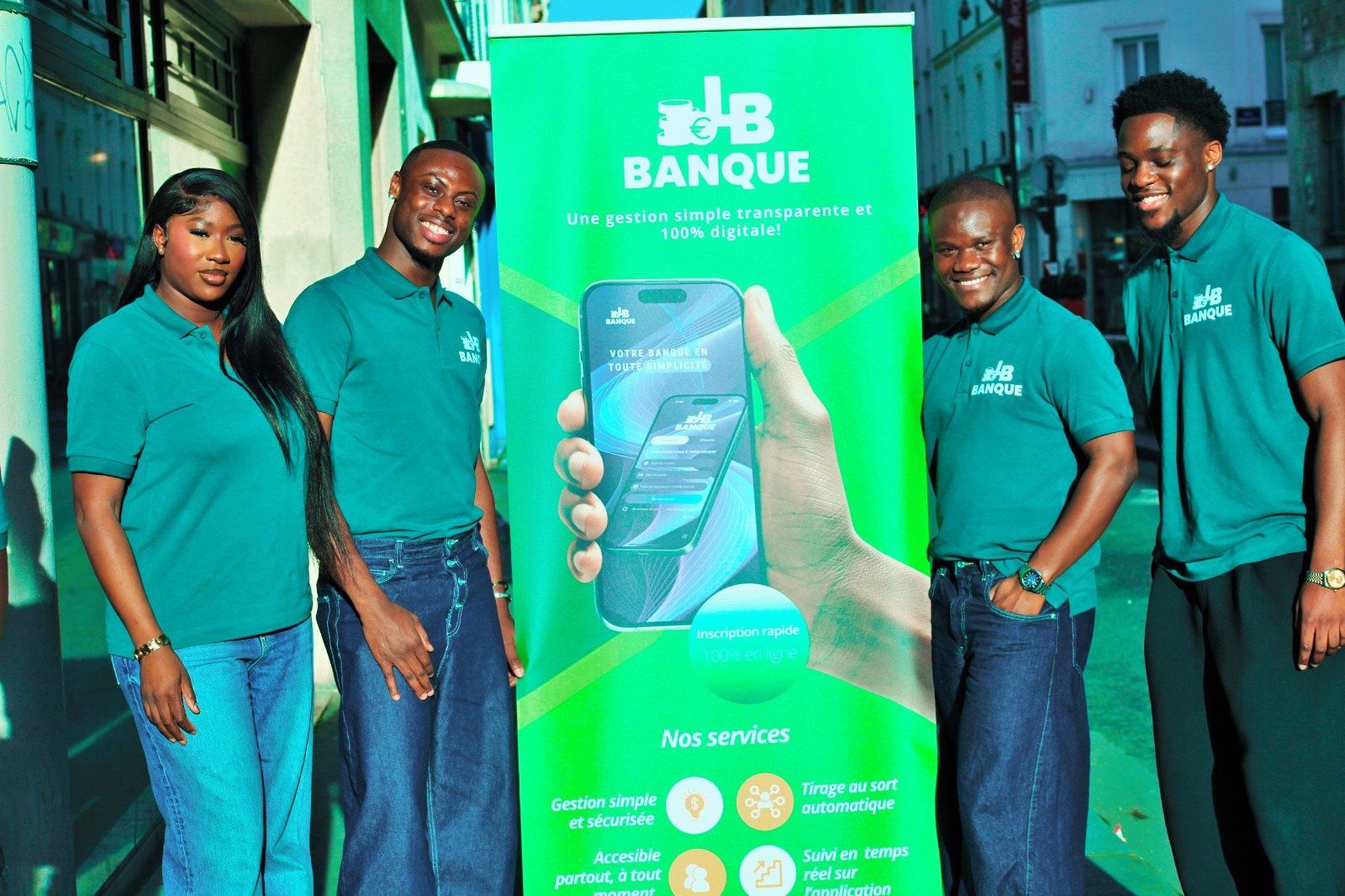 photo de groupe lb banque